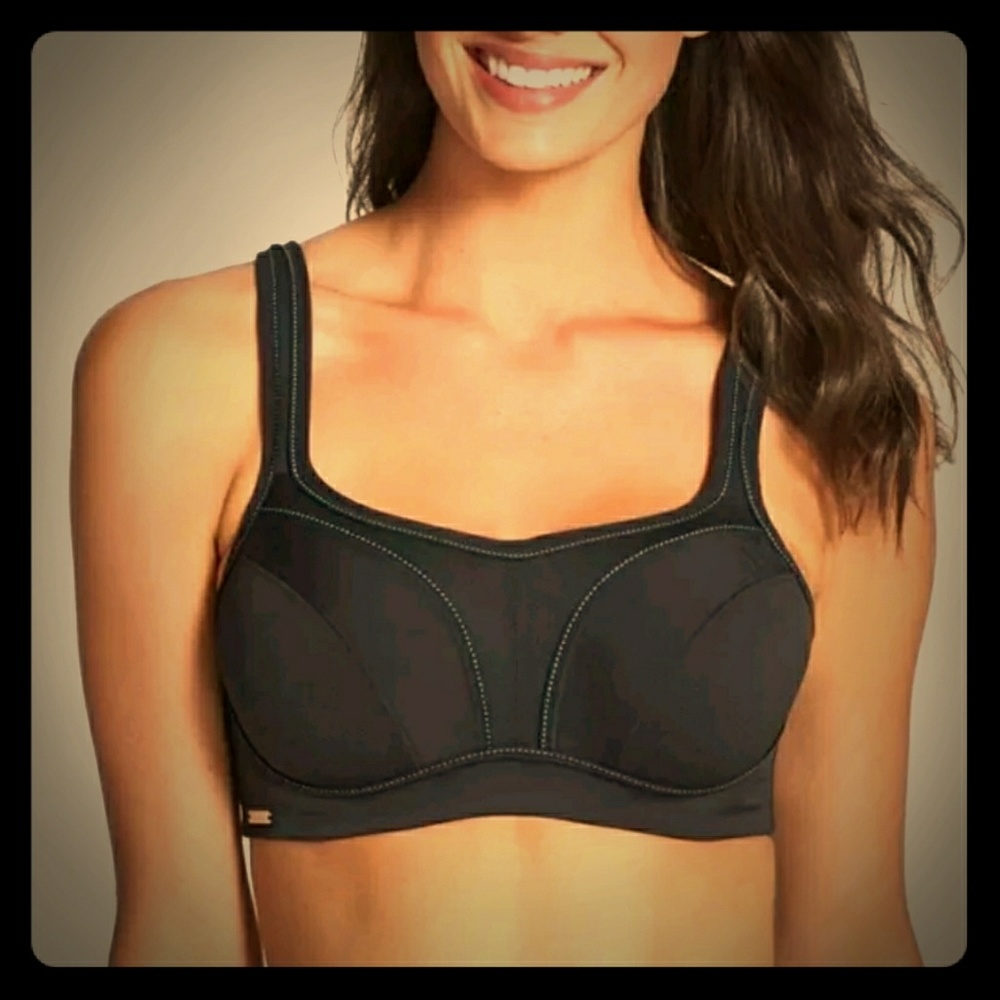 Chantell sports bra 34dd-worn 1x! Black